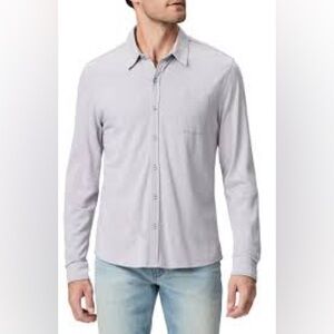 NWT Paige Men's Stockton Button-Up Long Sleeve Jersey Knit Shirt Size XL Purple